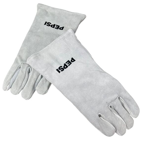 Pepsi Gloves Mens XL Light Gray Cowhide Suede Leather - Picture 1 of 10